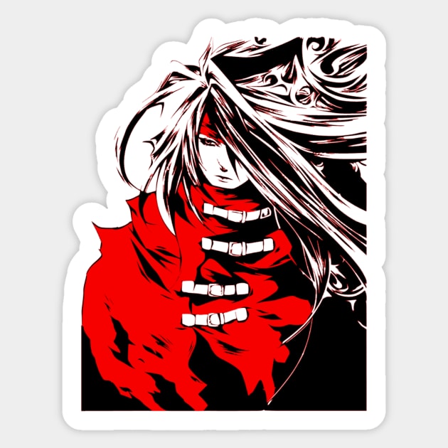 Vincent Valentine Final Fantasy Sticker by OtakuPapercraft